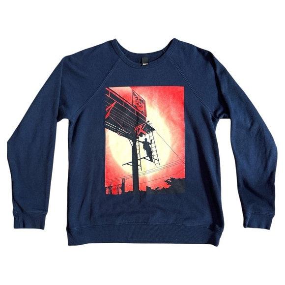 Obey Other - Obey Men's Billboard Crewneck Sweatshirt Size Large